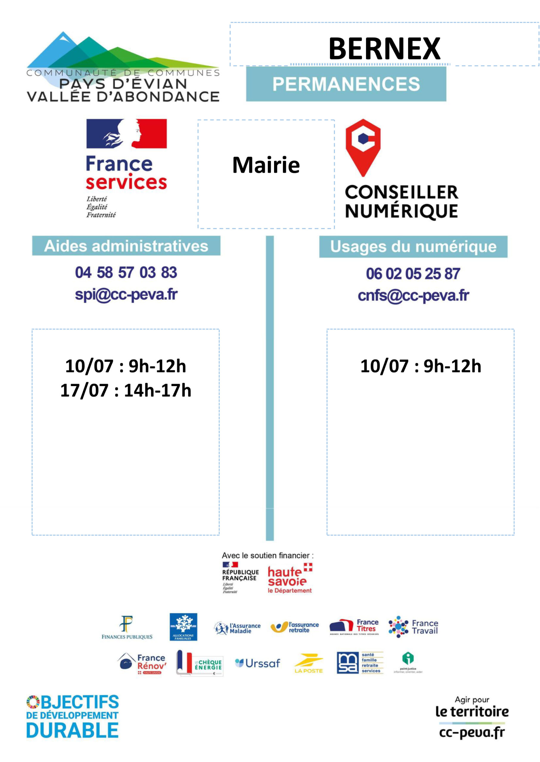 Affiches France Services et CNFS février 2026Bernex